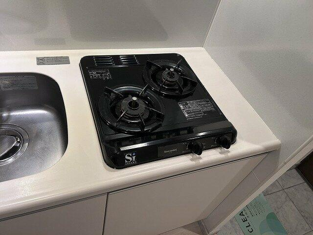 スカイコートパレス西巣鴨のキッチン|システムキッチン（2口ガスコ… 