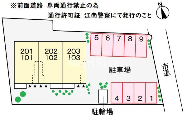 ドゥーメゾン　ＮⅡの駐車場|駐車場