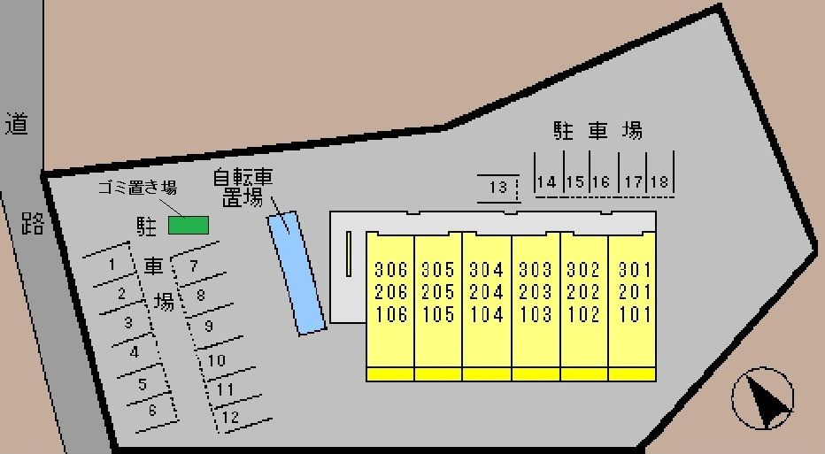 スプリングⅡの駐車場