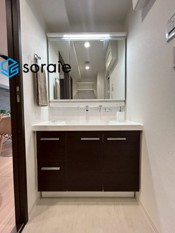 ライオンズマンション川越駅東　中古マンション　12階の独立洗面台|6/25　撮影