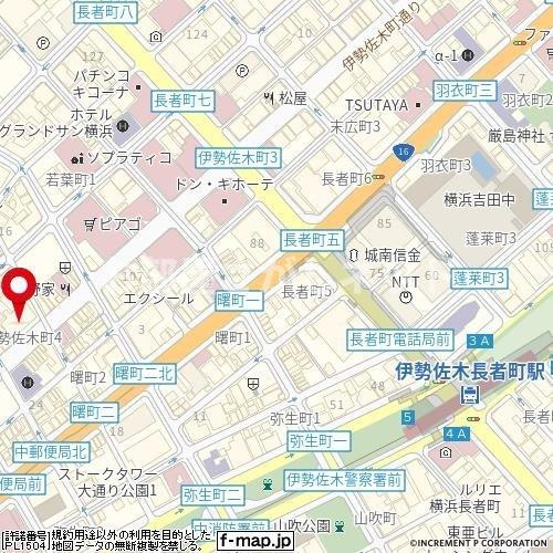ライオンズプラザ伊勢佐木町通り【おとり物件なし】#学生・社会人にオススメ！初期費用分割払いOK！の地図