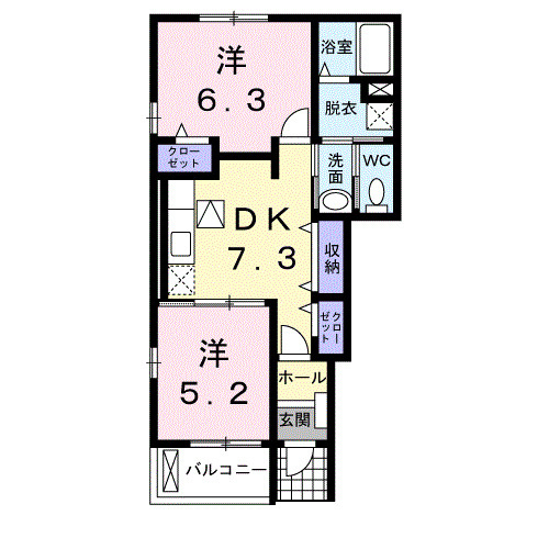 【間取り】 | ハウスプリムローズ　Ⅱ