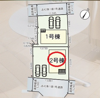 【区画図】 | クレイドルガーデン近江八幡市八幡町第２ | 区画図