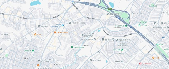 明石市東山町　中古一戸建ての地図