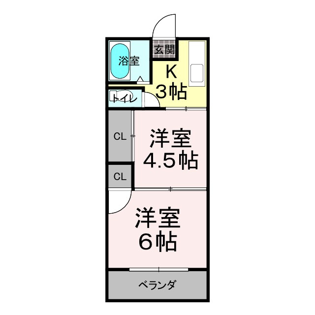 シティハイツ暁の星の間取り