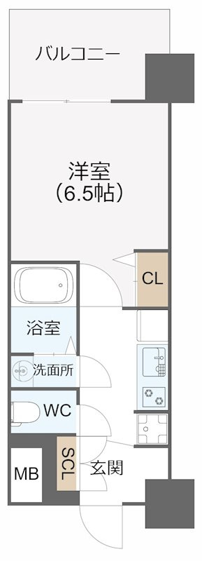 ArtizA王子公園D.C.の間取り