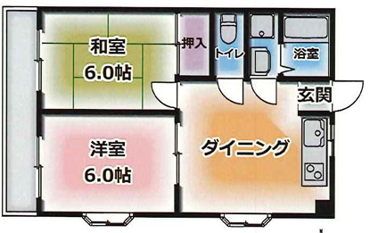ハイツ菊水の間取り