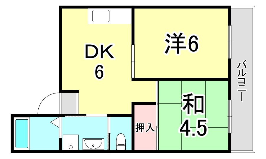 ハイツ菊水の間取り
