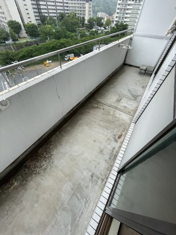 ハイツ菊水のバルコニー