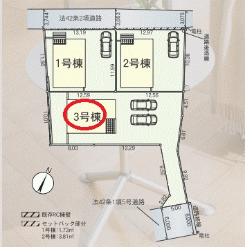 【区画図】 | クレイドルガーデン彦根市正法寺町第１ | 区画図