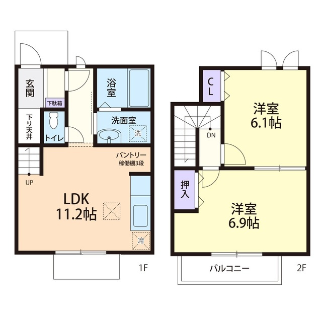 MAISON KN Aの間取り