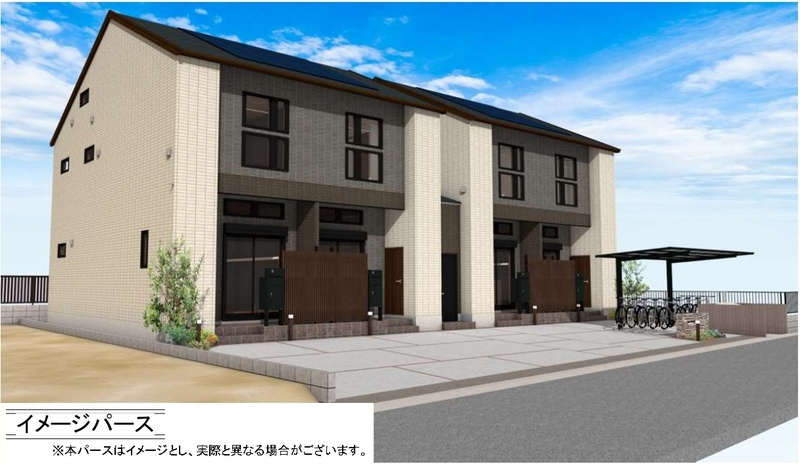 （仮）吉川市木売2丁目新築アパートの外観|イメージパース
