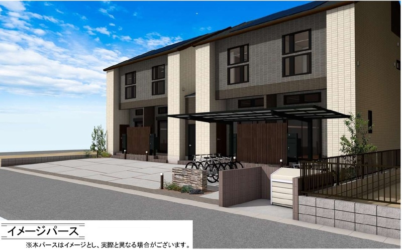 （仮）吉川市木売2丁目新築アパートの外観|イメージパース