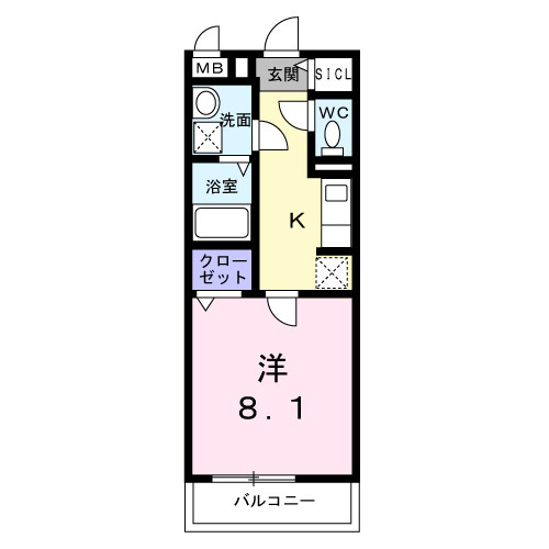狛江市東和泉１丁目のアパートの間取り
