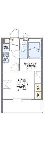 レオパレスルミエール０７の間取り