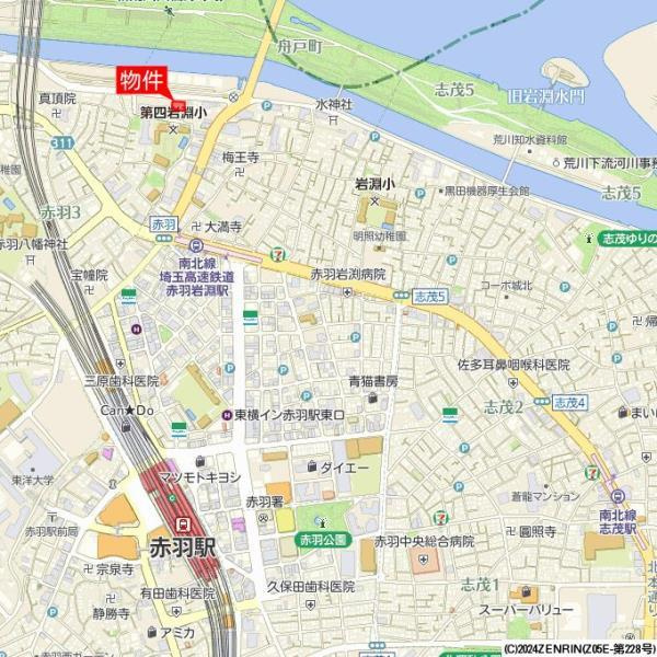 カルム赤羽の地図