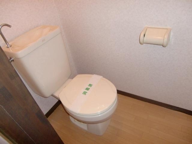 落ち着いた色調のトイレです