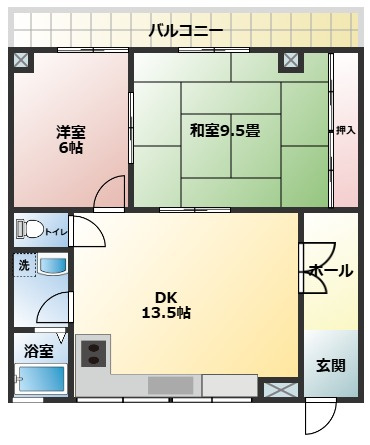 大和マンションの間取り