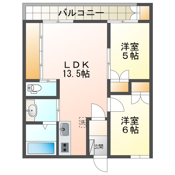 コーポ光の間取り