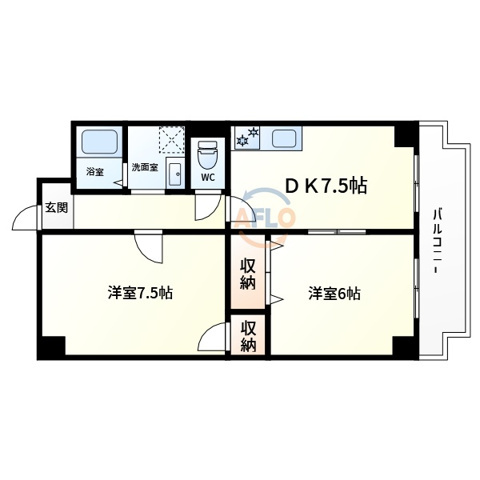 クラウド大峰の間取り|クラウド大峰　間取り