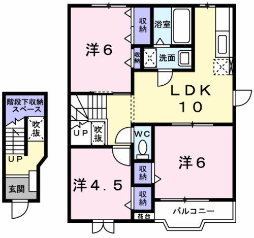 【間取り】 | サンビーチ毛見Ⅰ