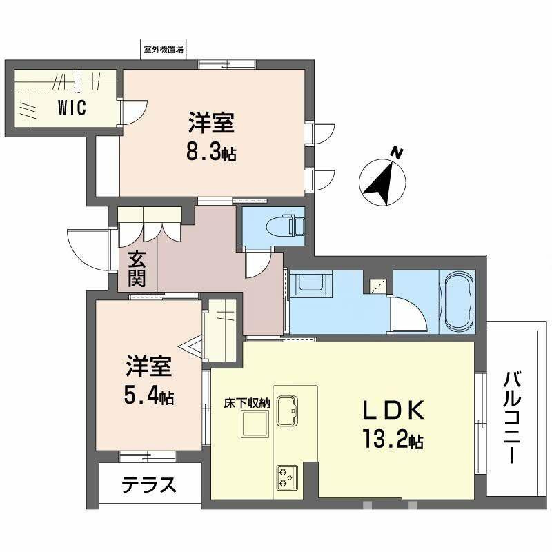 シャーメゾン　ラヴィの間取り