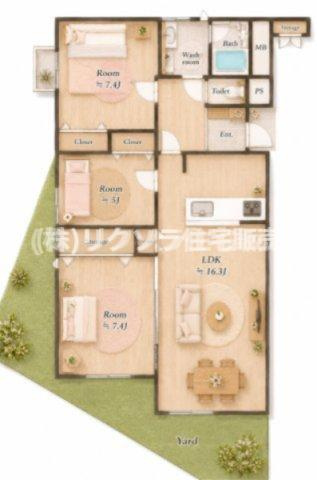 星和菊ヶ丘ハイツの間取り|間取り図はいかがですか？ご希望を叶える間取りですか？リビングの広さは？水回りの位置は？カウンターキッチン？など色々な情報が集約されています。弊社では資金計画・住宅ローンなどのご相談も承っております。