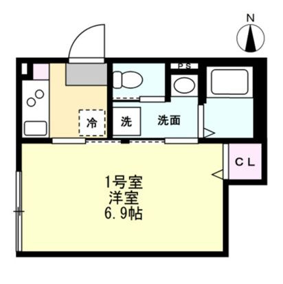 【間取り】 | ベイルームハイム大和中央B