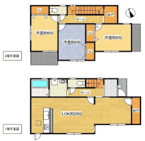 朝霧南町３丁目戸建の間取り