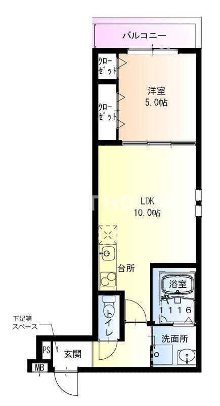 フジパレス住吉長居Ⅰ番館の間取り