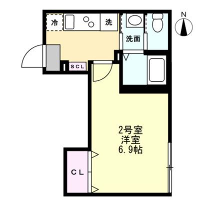 【間取り】 | ベイルームハイム大和中央B