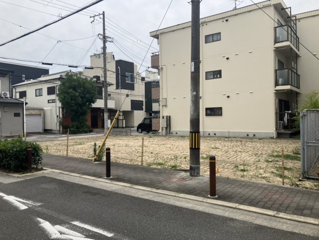 旭区清水2丁目土地の前面道路含む現地写真