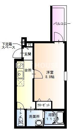 フジパレス　中加賀屋Ⅱ番館の間取り