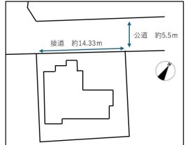 川越市小堤　中古戸建の区画図