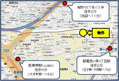 セレシア西巣鴨の地図
