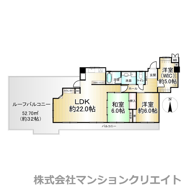 信開ドヌール二の宮【北欧風リノベーション済・ガレージ付】の間取り|現況と間取図が異なる場合は現況を優先とします
