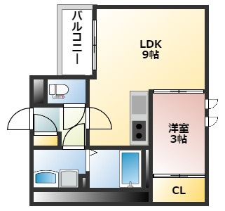 Regalest Laulea 草津 2の間取り