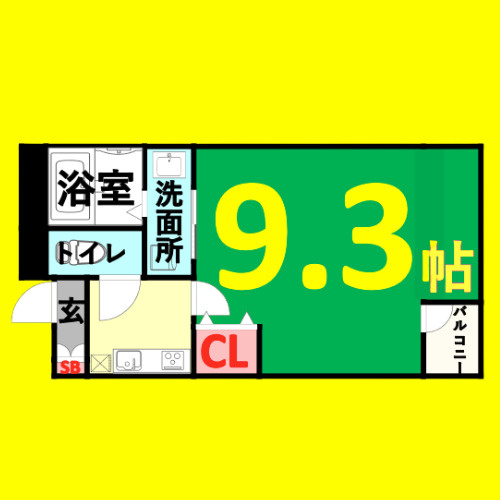 トミテラス　名古屋市賃貸　仲介手数料無料の間取り