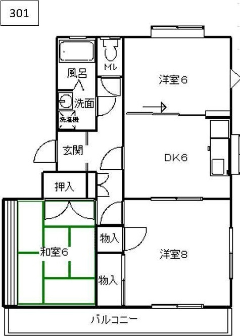 ガーデンヒルズの間取り