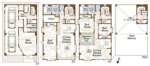 生田町4丁目の間取り|3LDK+2LDK
1階　店舗・事務所として使用可能