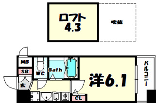 【間取り】 | エステムコート三宮駅前ラドゥー