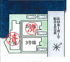  | ファーストタウン八幡市第３八幡山田 | 区画図
