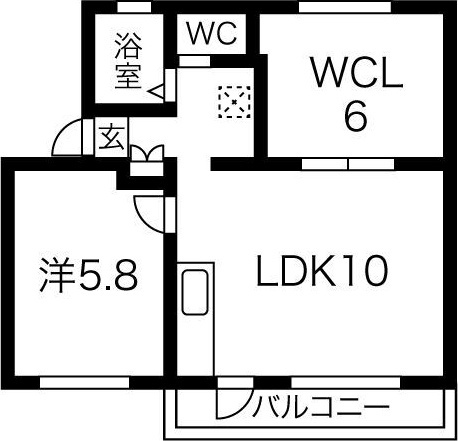 服部コーポ　　刈谷市近郊の賃貸ならクラスホーム刈谷店の間取り