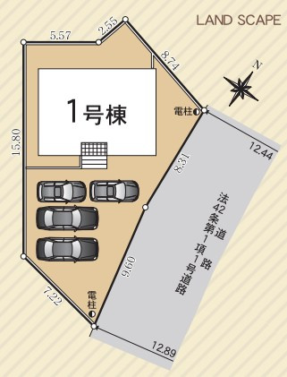 島田市稲荷　第6／の区画図