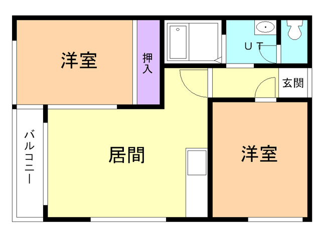 サンライズハイツの間取り