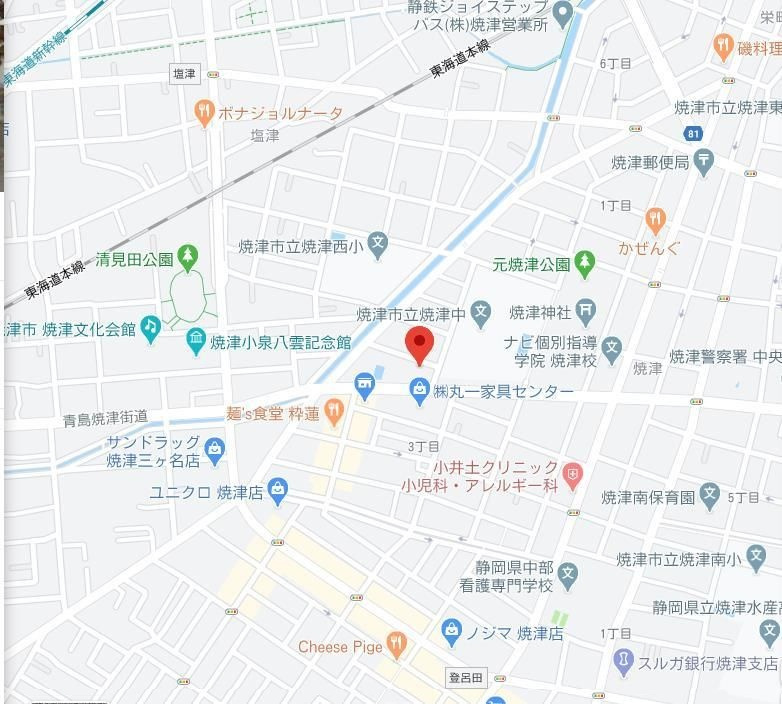 ジュネス焼津　Ｂの地図