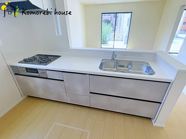 第7上尾二ツ宮　新築一戸建て　ハートフルタウン　2-Cのキッチン|26.7.26　撮影済み