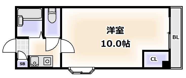 ハイツ五條の間取り