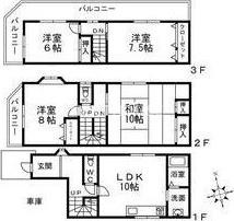 安立2丁目戸建の間取り