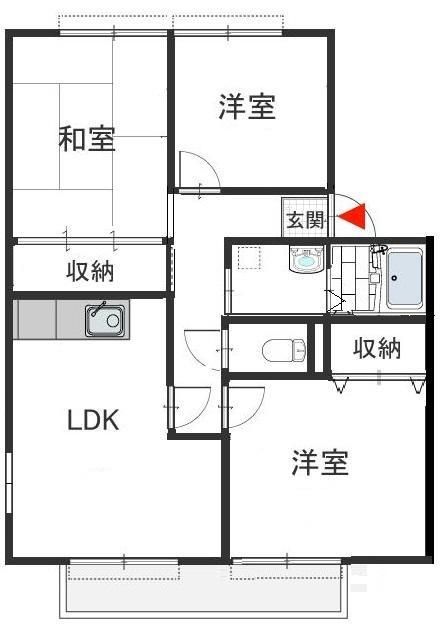 サンビレッジ三田の間取り